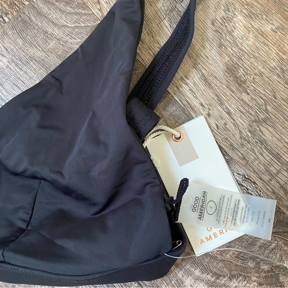 Good American Women Perfect Bikini Triangle - Leopard & Black Bottoms -New W/Tag - Picture 10 of 13